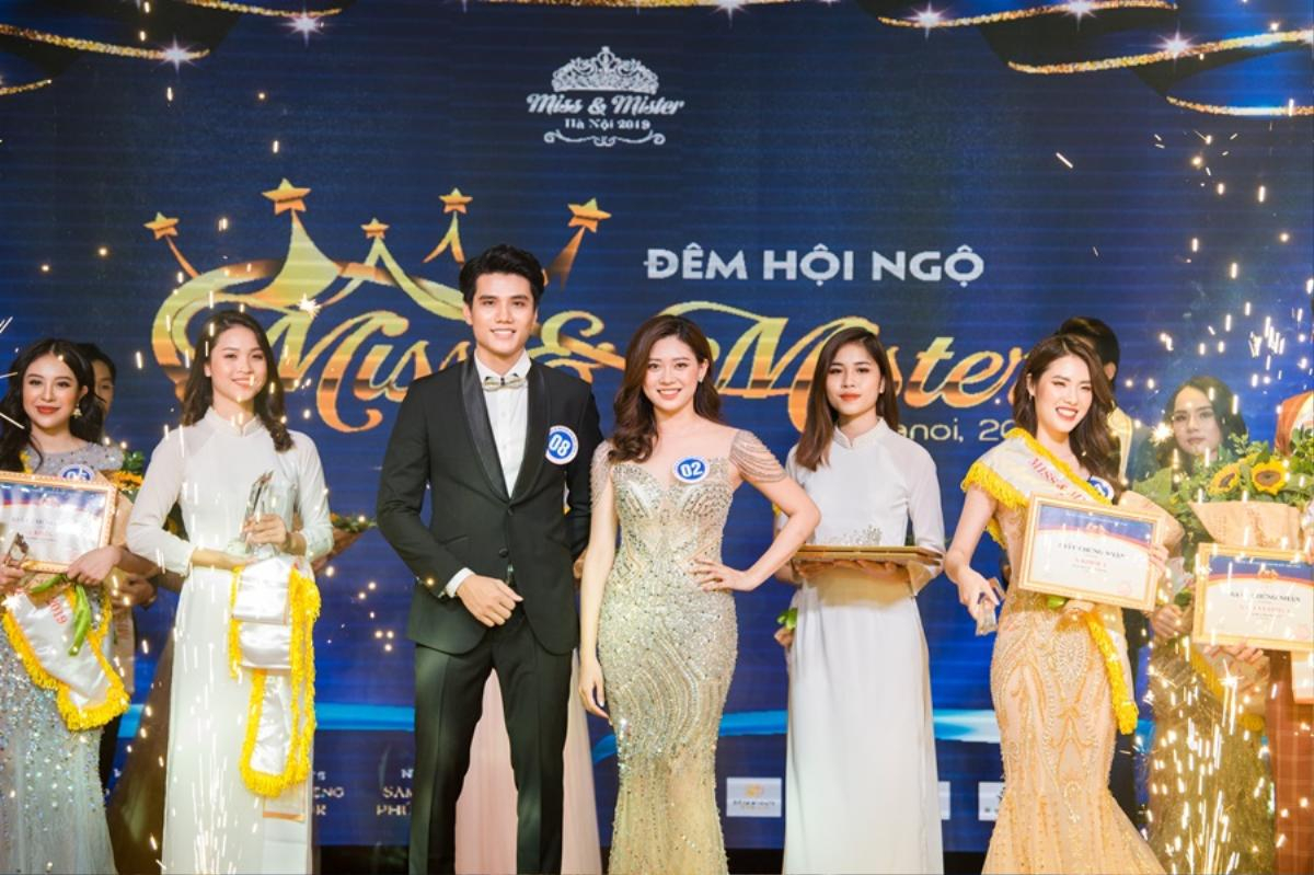 Siêu mẫu Tuân Lucas và dàn hoa khôi khủng hội ngộ trong đêm Gala Miss & Mister Hà Nội 2019 Ảnh 6