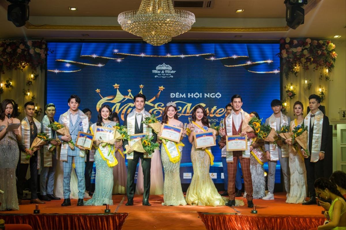 Siêu mẫu Tuân Lucas và dàn hoa khôi khủng hội ngộ trong đêm Gala Miss & Mister Hà Nội 2019 Ảnh 5