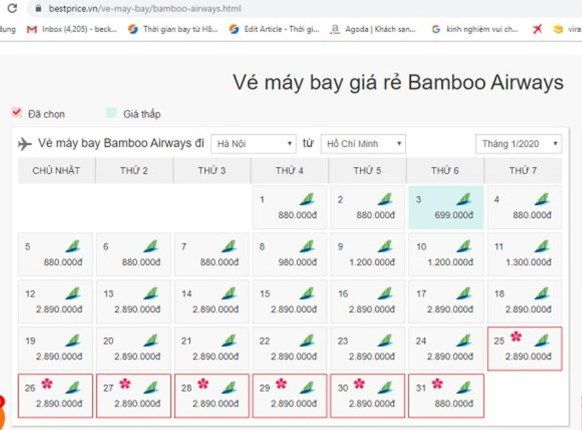 Cách book vé máy bay Tết 2020 giá rẻ hãng Bamboo Airways Ảnh 4