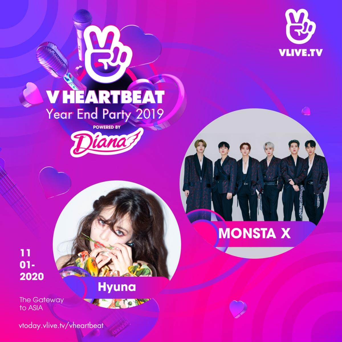 HOT: HuynA và Monstar X sẽ là 2 nghệ sĩ Hàn đến với V HEARTBEAT YEAR END PARTY 2019 Ảnh 3