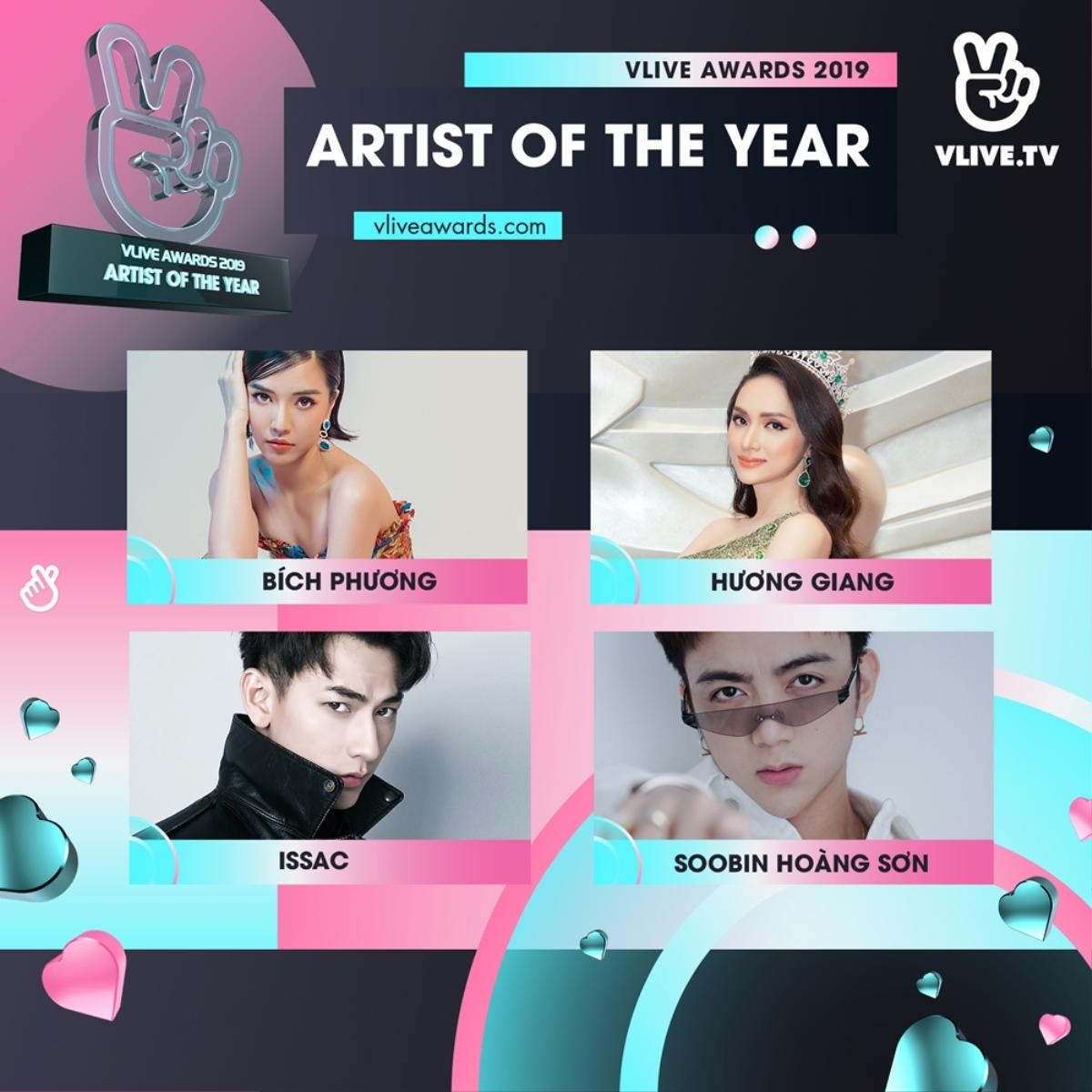 VLive Awards 2019: K-ICM và Jack, Hương Giang, Bích Phương,… xuất hiện tại các hạng mục quan trọng Ảnh 2