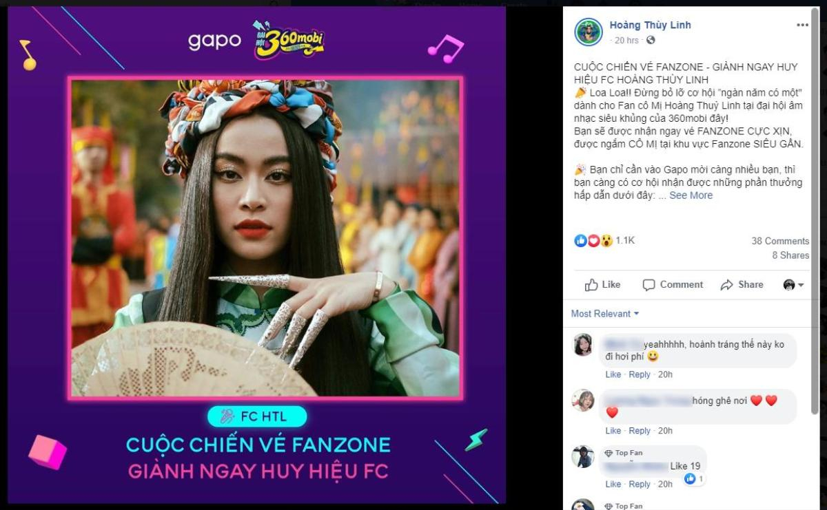 Khép lại một năm thăng hoa, Hoàng Thùy Linh dành tặng FC huy hiệu 'fan cứng' Ảnh 3