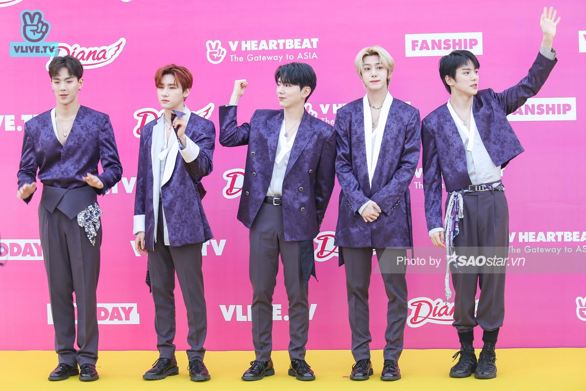 Monsta X, Hương Giang cùng K-ICM và Nguyễn Trần Trung Quân đổ bộ thảm vàng ‘V Heartbeat’ Ảnh 6