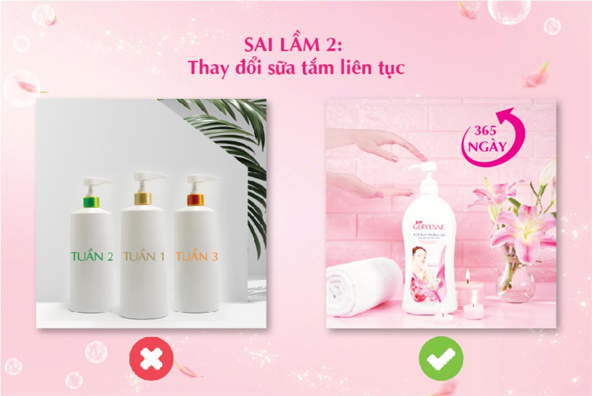 Đừng vì 4 sai lầm này mà khiến sữa tắm dưỡng trắng nàng đang dùng không phát huy hết công dụng Ảnh 2