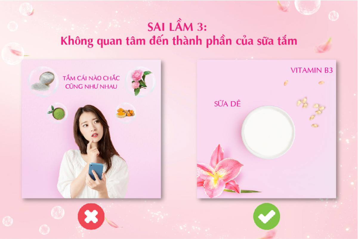 Đừng vì 4 sai lầm này mà khiến sữa tắm dưỡng trắng nàng đang dùng không phát huy hết công dụng Ảnh 3