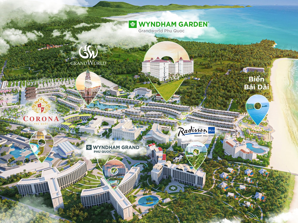 Khám phá quyền lợi khi nghỉ dưỡng tại khách sạn 4 sao quốc tế Wyndham Garden Grandworld Phú Quốc Ảnh 3