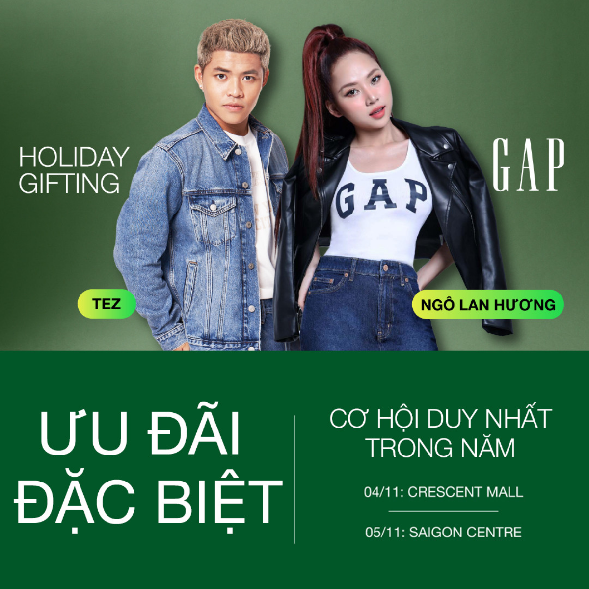 TEZ và Ngô Lan Hương bùng nổ tại chuỗi sự kiện lễ hội quà tặng của GAP Ảnh 5