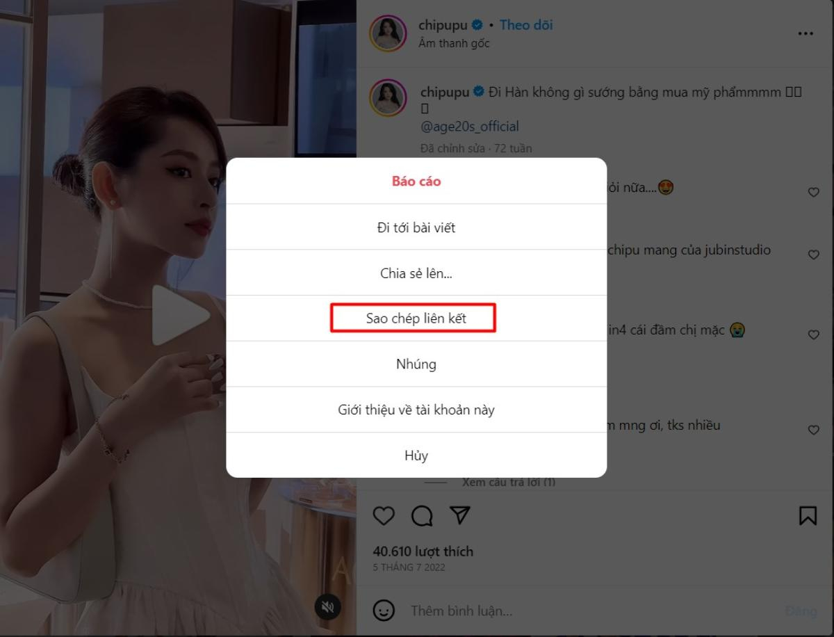 Hướng dẫn tải video Instagram các ngôi sao điện ảnh về máy Ảnh 1