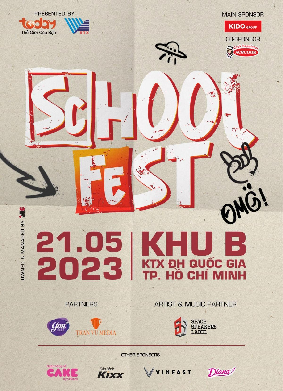 Sẵn sàng 'khai tiệc' mùa hè với Lễ hội âm nhạc siêu hoành tráng - School Fest 2023 Ảnh 5