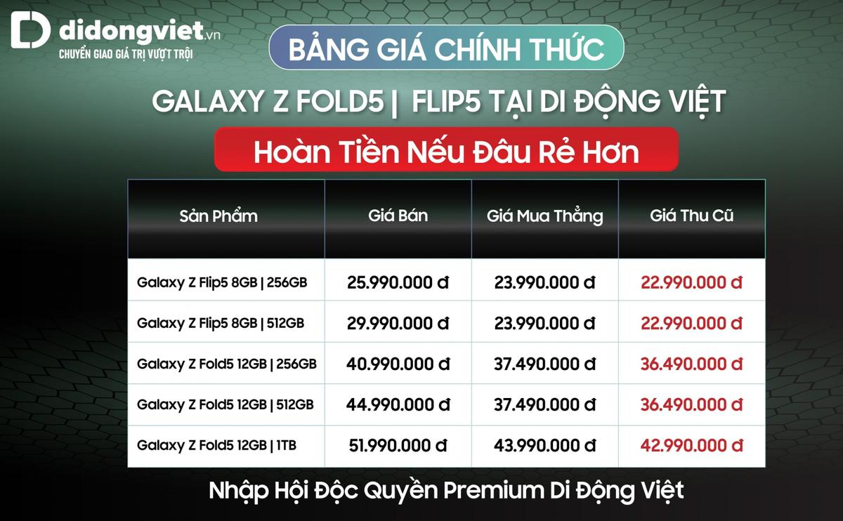 Vì sao nên đặt trước Galaxy Z Flip5|Z Fold5 tại Di Động Việt? Ảnh 2