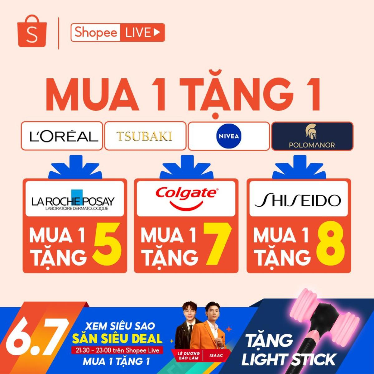 Có gì hot ở Shopee 7.7: Xem Shopee Live đu idol, săn deal mua 1 tặng đến 8 Ảnh 2