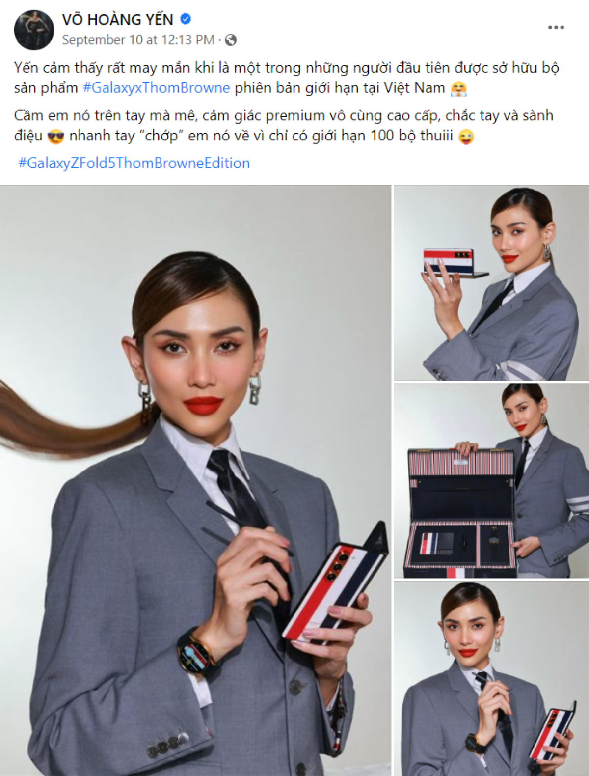 100 BST Galaxy Z Fold5 Thom Browne cháy hàng 'tích tắc' trong 10 phút mở bán Ảnh 3