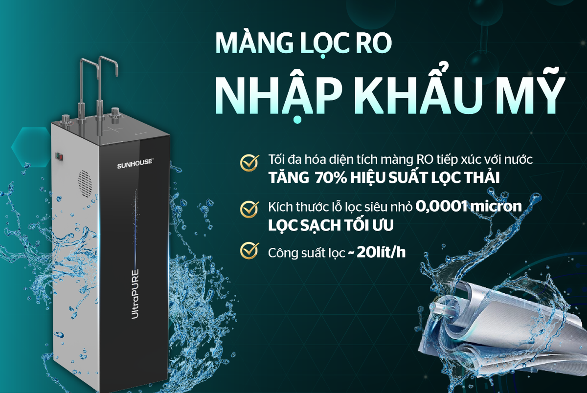 Máy lọc nước RO UltraPURE SUNHOUSE - Tầm cao mới của công nghệ lọc nước Ảnh 3