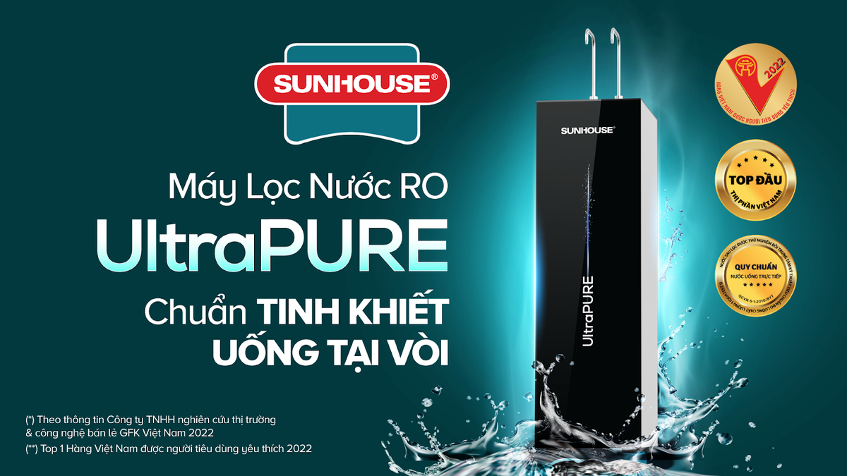 Máy lọc nước RO UltraPURE SUNHOUSE - Tầm cao mới của công nghệ lọc nước Ảnh 1