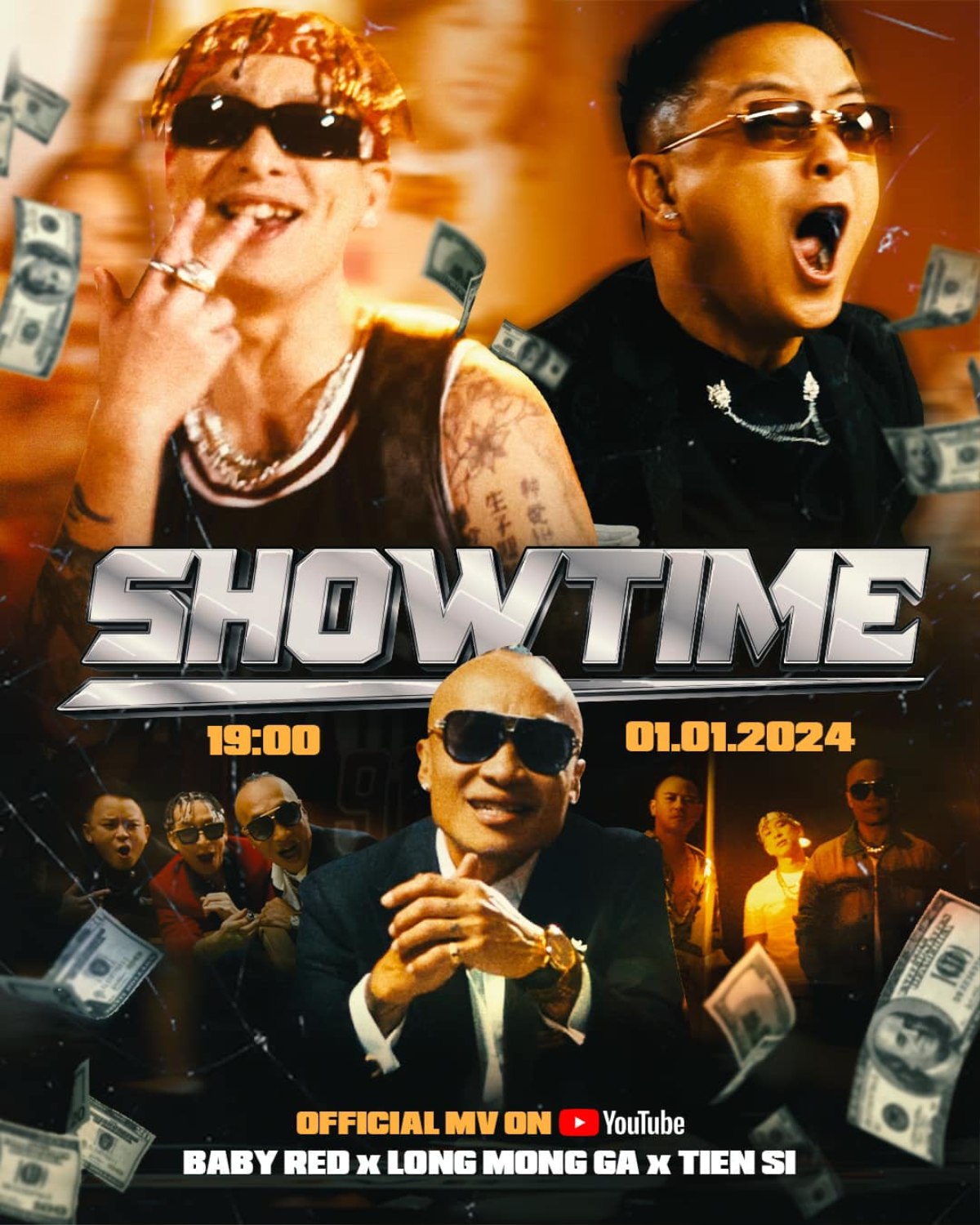 Baby Red tung MV 'SHOWTIME' kết hợp Long Mong Gà, Tiến Sĩ khuấy động thị trường HipHop Ảnh 2