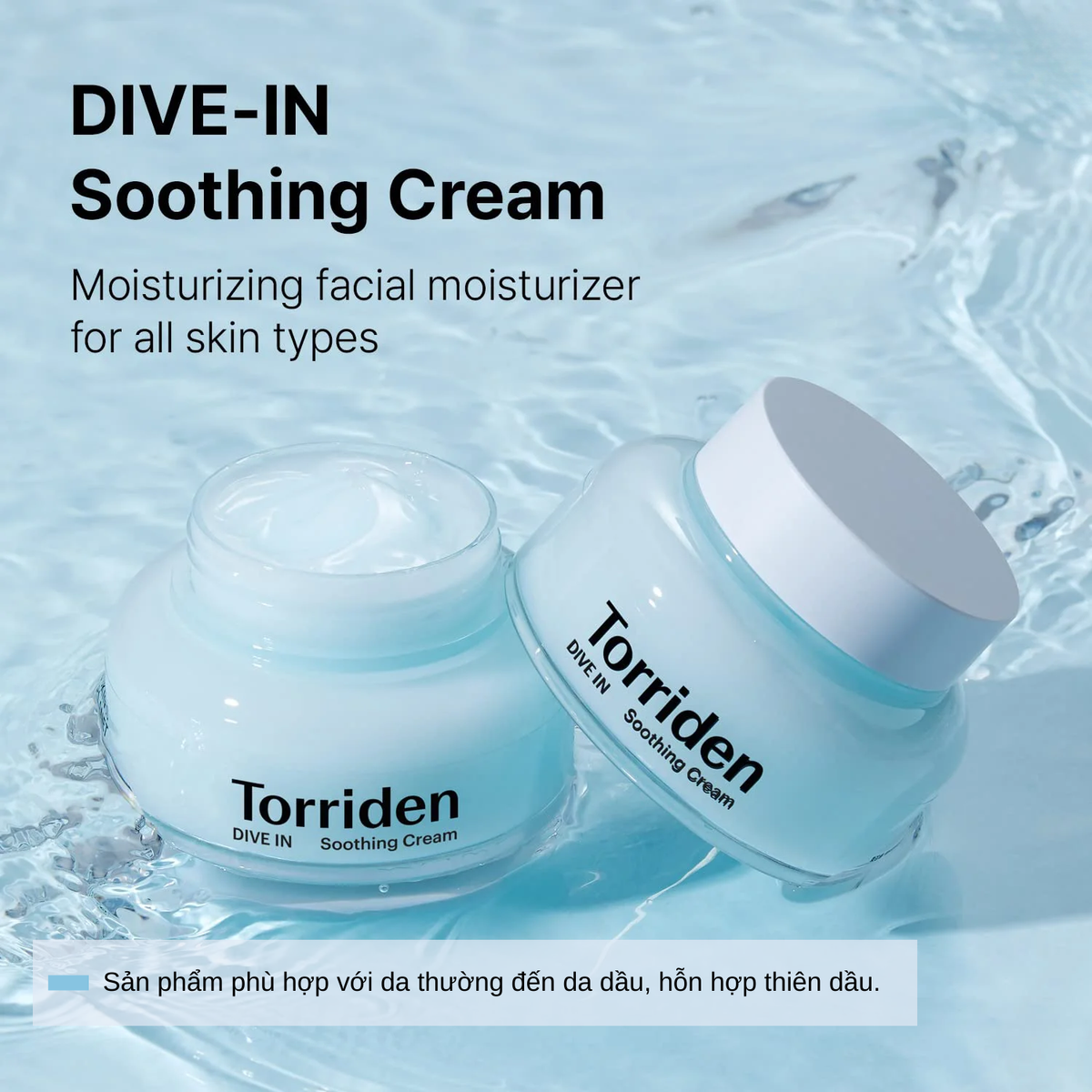 'Quả bóng nước' Torriden Dive In Soothing Cream - Chân ái dưỡng ẩm cho da dầu mụn Ảnh 1