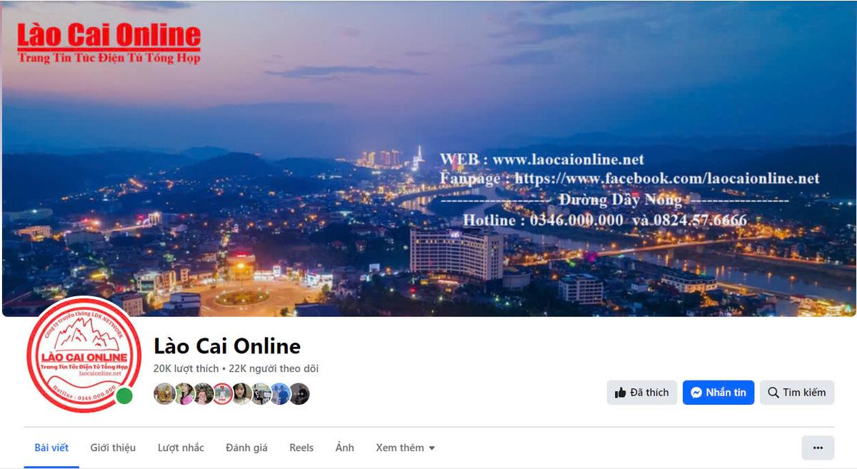 Công bố trang Fanpage Chính Thức của Trang Tin Điện Tử Lào Cai Online Ảnh 1