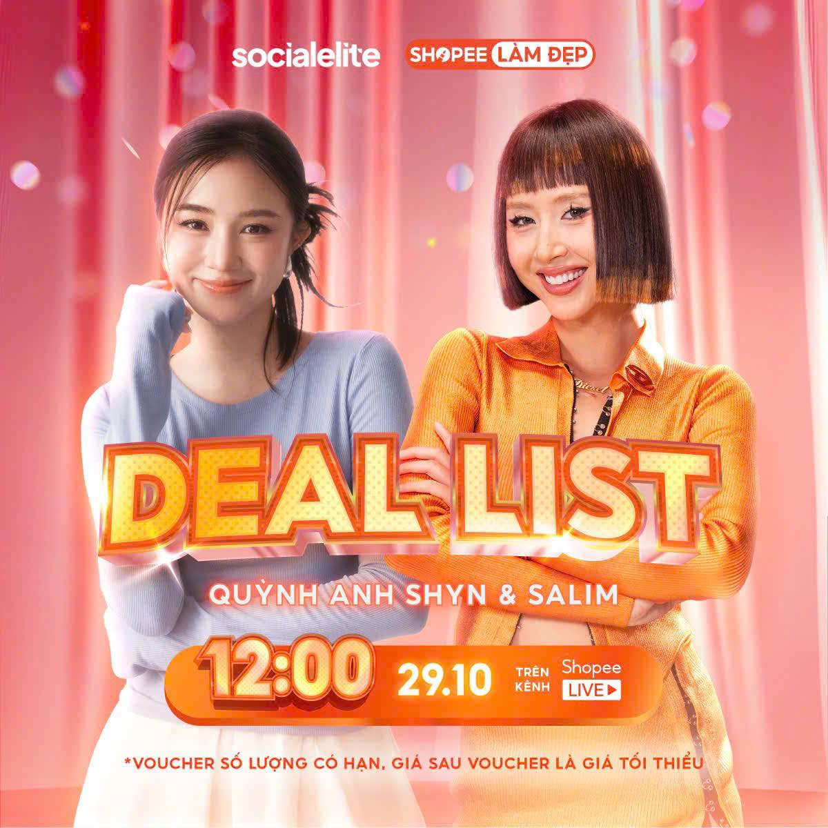 Đôi bạn thân Quỳnh Anh Shyn - Salim lần đầu 'song kiếm hợp bích' trên Shopee Live Ảnh 3