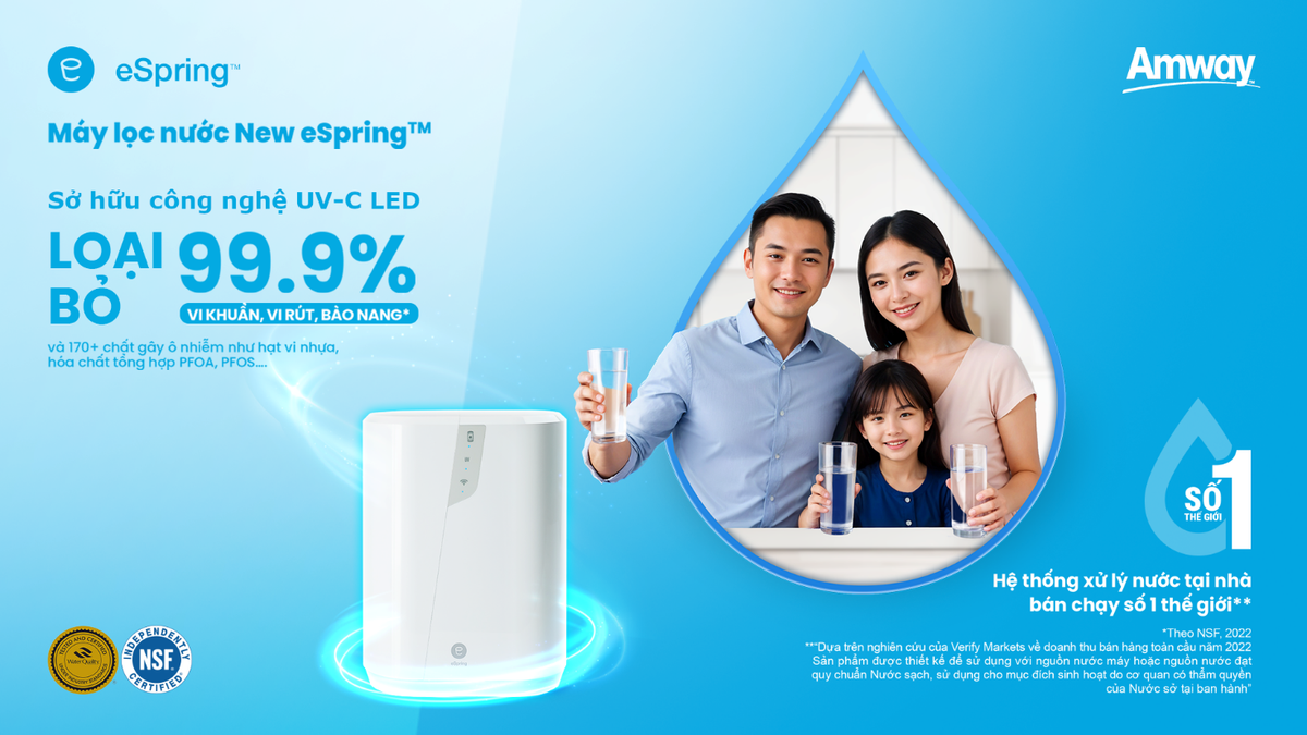 Amway Việt Nam ra mắt máy lọc nước New eSpring tinh lọc vượt trội - sống khỏe chủ động Ảnh 2