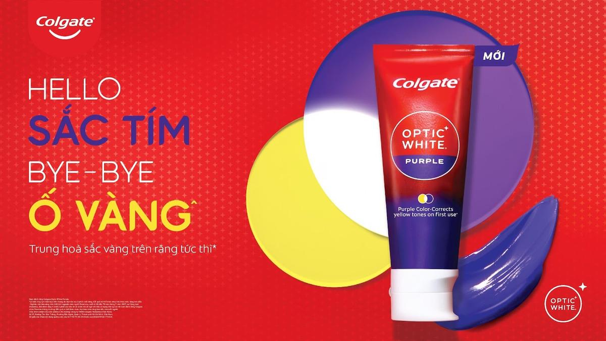 Colgate lần đầu tiên ra mắt Kem đánh răng: Colgate Optic White Purple Ảnh 1