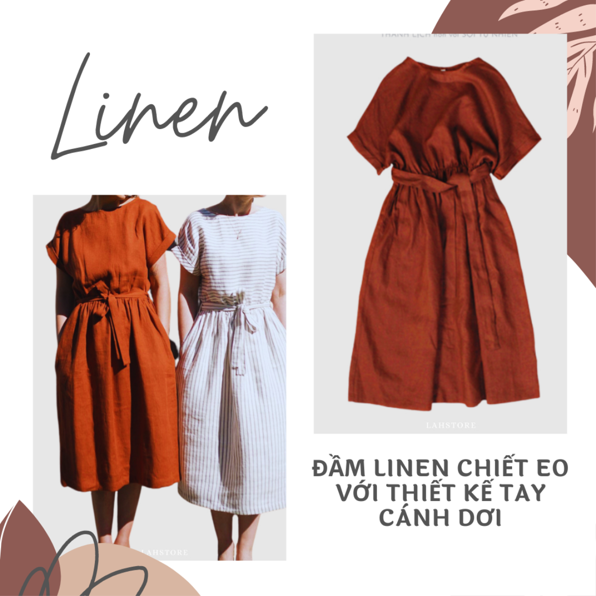 Trend linen lên ngôi mùa hè nóng, săn ngay những mẫu đầm vừa thanh lịch và thoáng mát Ảnh 5