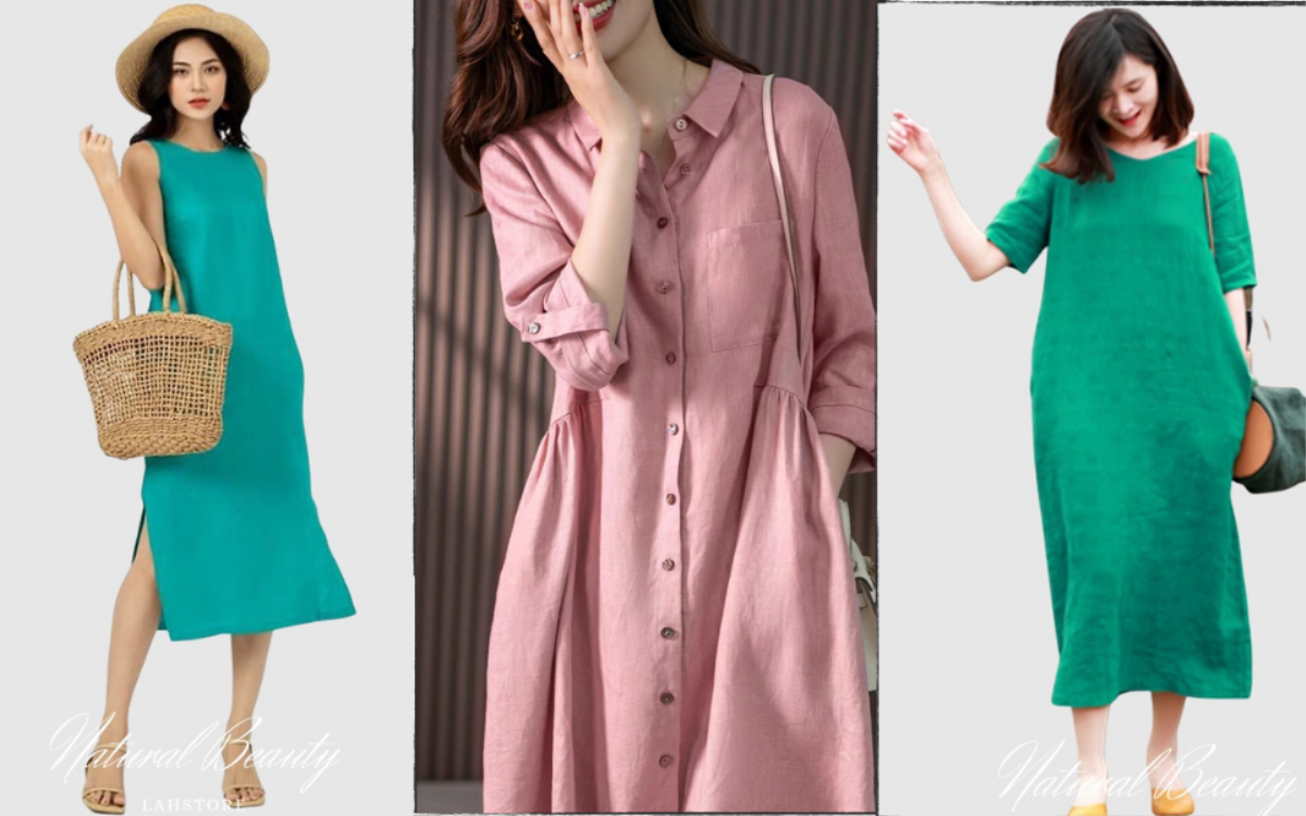 Trend linen lên ngôi mùa hè nóng, săn ngay những mẫu đầm vừa thanh lịch và thoáng mát Ảnh 1