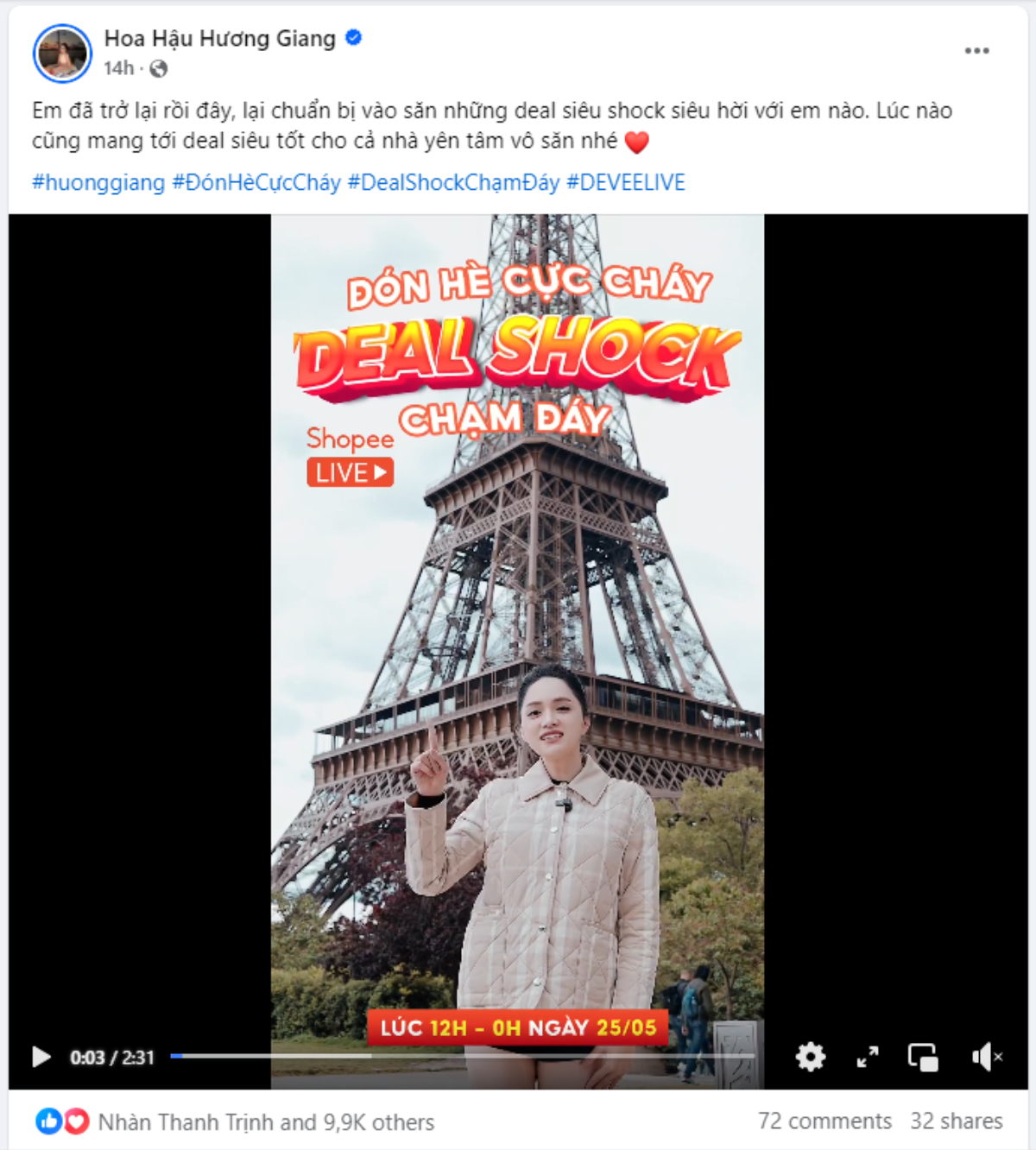 Săn deal đón hè cực cháy cùng Hoa hậu Hương Giang và dàn KOL đình đám, duy nhất tại Shopee Live 25.5 Ảnh 2