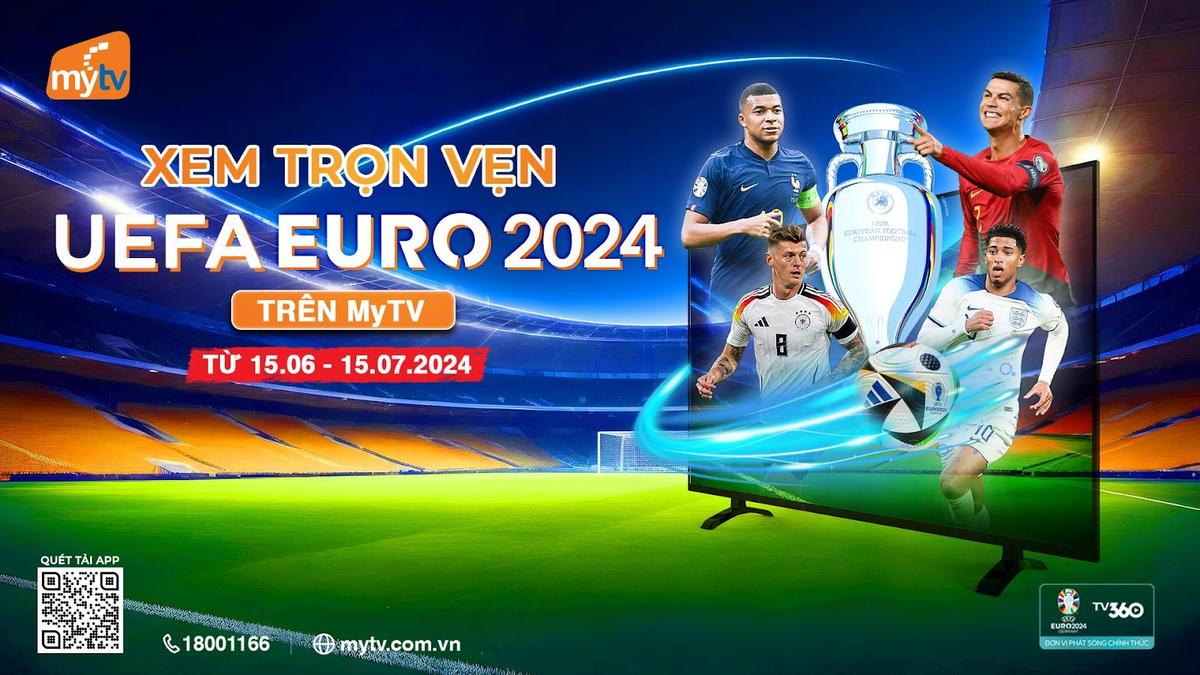 Xem trọn vẹn vòng chung kết Euro 2024 trên dịch vụ MyTV đa nền tảng của VNPT Ảnh 1