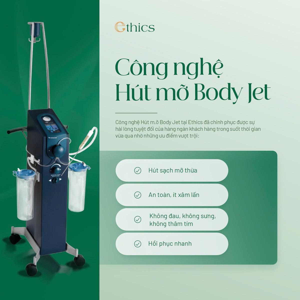 Hút mỡ an toàn, ít xâm lấn, hiệu quả vượt trội với Công nghệ Body Jet tại Ethics Ảnh 1