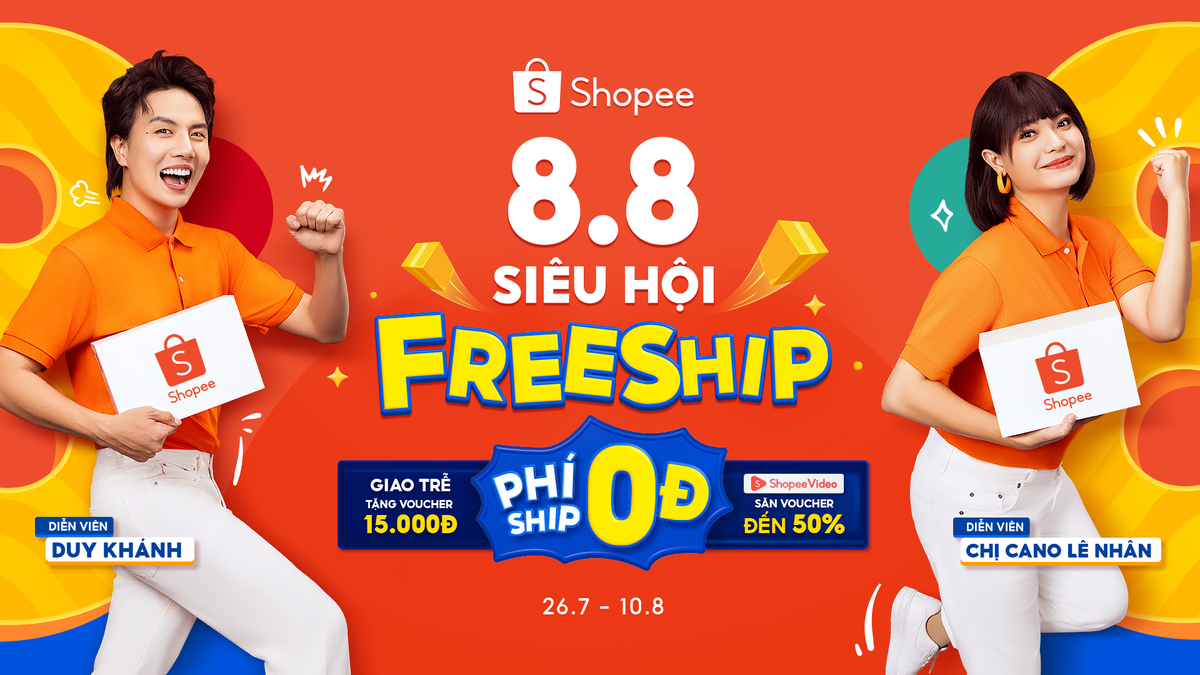 8.8 Siêu Hội Freeship: địa điểm hot săn voucher 50%, phí ship 0 đồng trên Shopee Ảnh 1