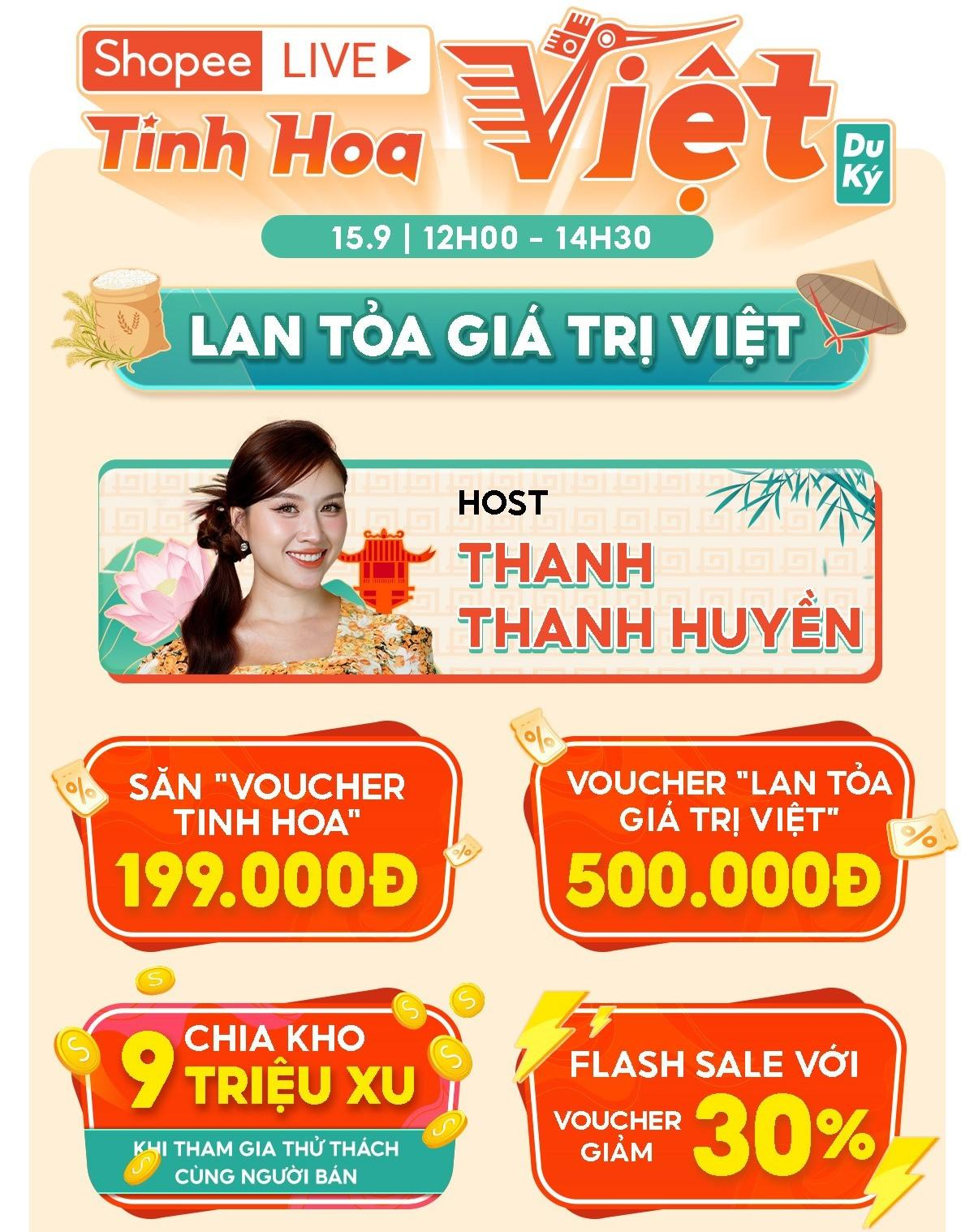 Nông đặc sản ba miền cùng loạt thương hiệu gồm Cocoon, Quê Việt lên sóng Shopee Tinh Hoa Việt Du Ký 15.9 Ảnh 1