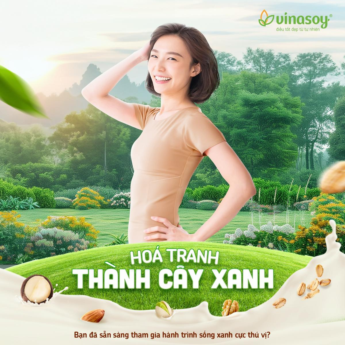 Giới trẻ nô nức 'hóa tranh thành cây xanh' với công nghệ ai từ Vinasoy Ảnh 1