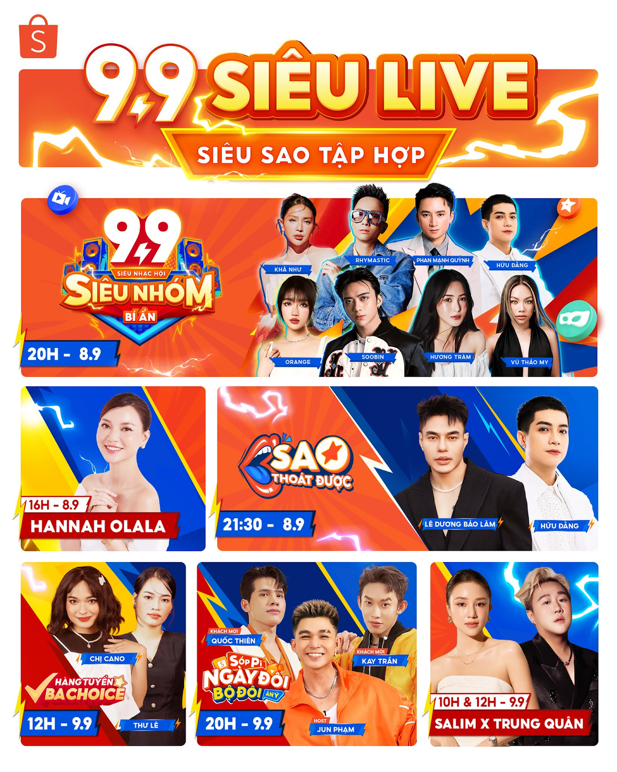 Shopee 9.9: Tung show giải trí hoàn toàn mới cùng siêu nhạc hội quy tụ dàn lineup toàn năng Ảnh 1