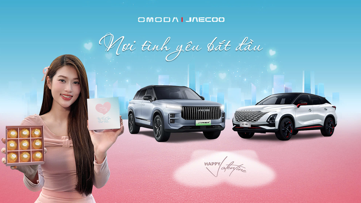 Hoa hậu Thiên Ân hạnh phúc đón Valentine cùng thương hiệu Omoda & Jaecoo Việt Nam Ảnh 1