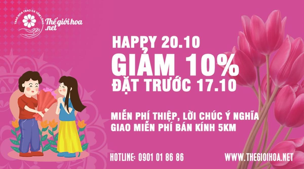 TOP mẫu hoa đẹp dành tặng phụ nữ ngày 20/10, đặt hoa giá rẻ Ảnh 4