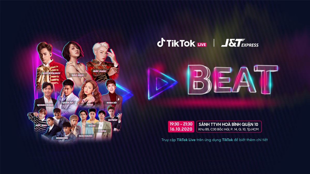 Hơn 100 Hot Tik Toker hội tụ trong đại hội âm nhạc Tik Tok BEAT Livestage lớn nhất Việt Nam Ảnh 1