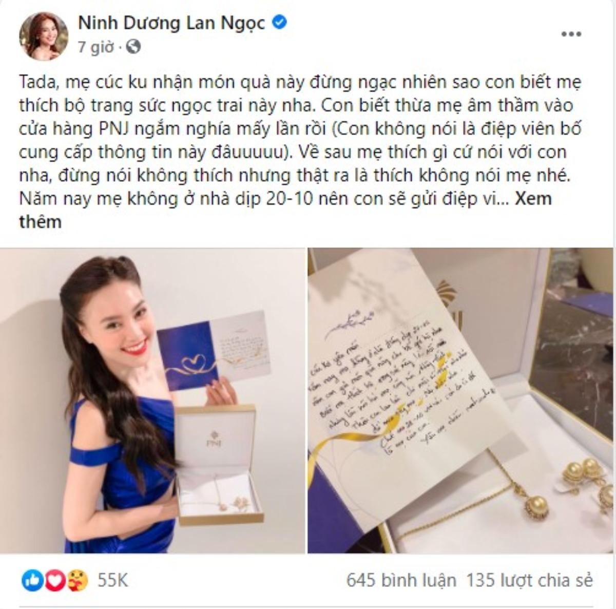 Vừa 'tố' mẹ khó chiều, Ninh Dương Lan Ngọc tung tuyệt chiêu sắm quà, đảm bảo không trật phát nào Ảnh 3