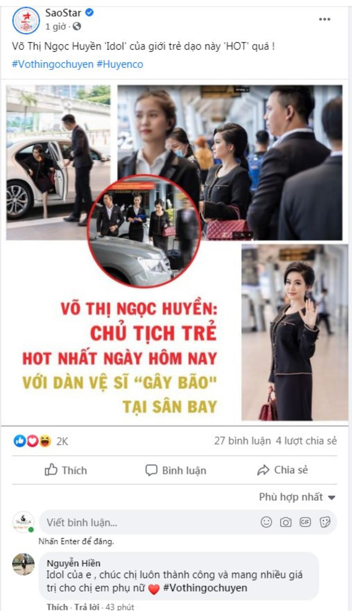 Doanh nhân Võ Thị Ngọc Huyền được dàn vệ sĩ hộ tống tại sân bay tham dự Hội nghị Thượng đỉnh ASEAN Ảnh 1