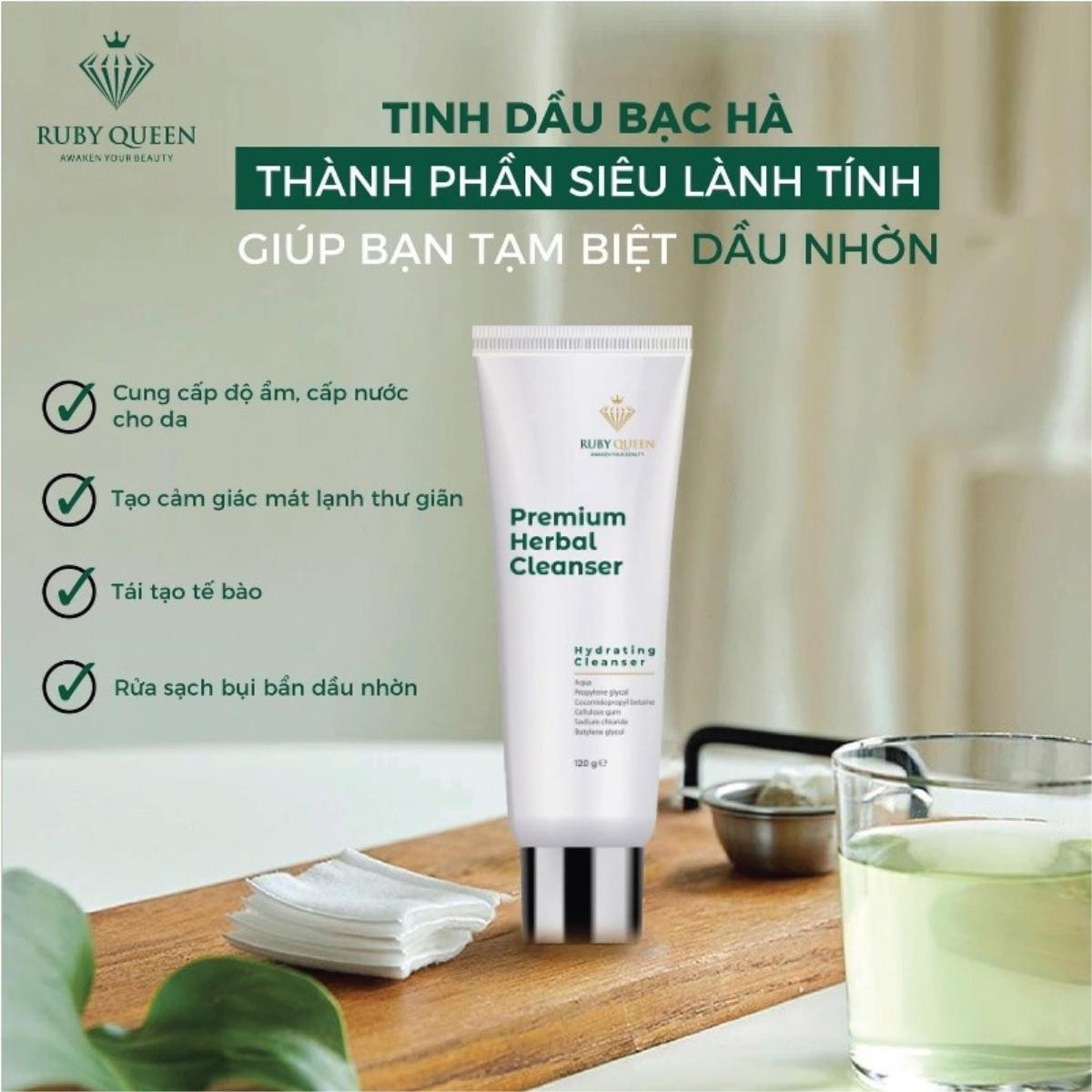 Sữa rửa mặt thảo mộc cao cấp (Premium Herbal Cleanser) Ảnh 3