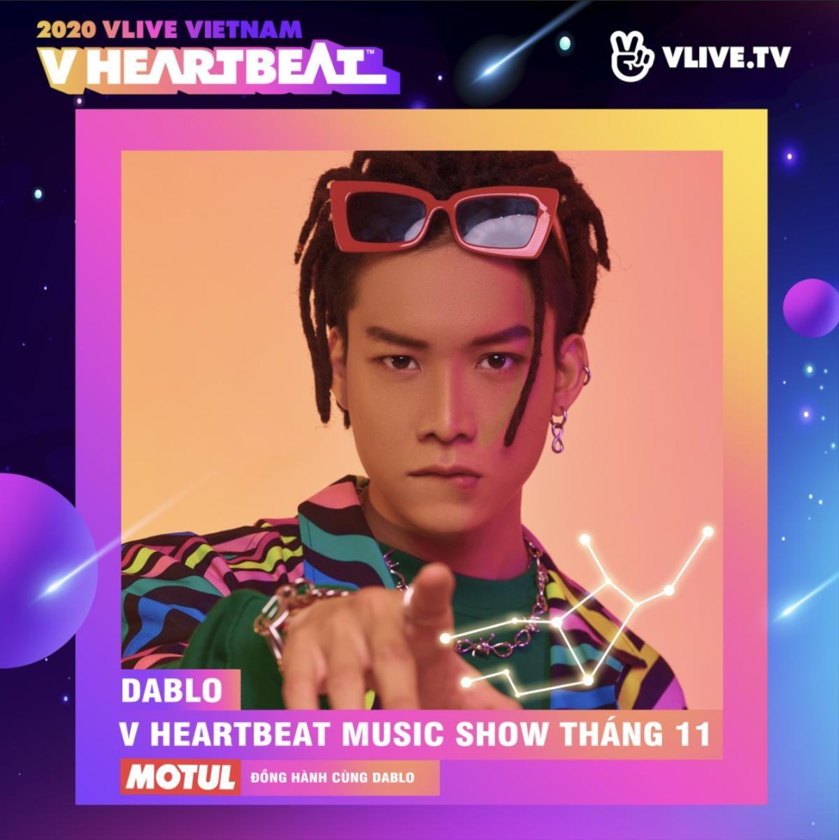 Dablo debut ca khúc mới tại sân khấu V Heartbeat tháng 11 Ảnh 1