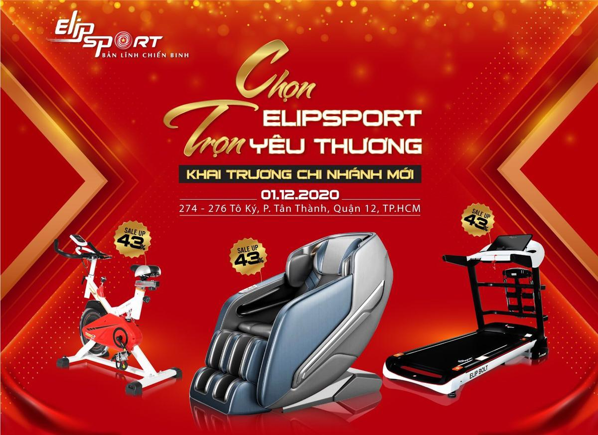 Elipsport khai trương chi nhánh quận 12: Ưu đãi khủng, giảm giá lên đến 40% Ảnh 1