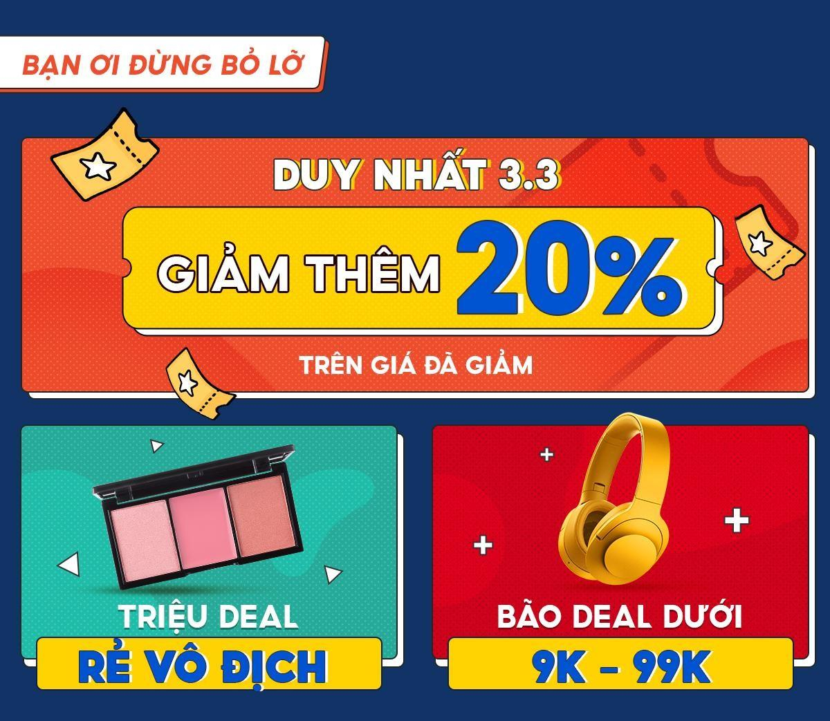 3.3 giờ G sắp điểm, cùng hóng Shopee Bật Mí Giá Sốc từ loạt deal siêu sale Ảnh 5