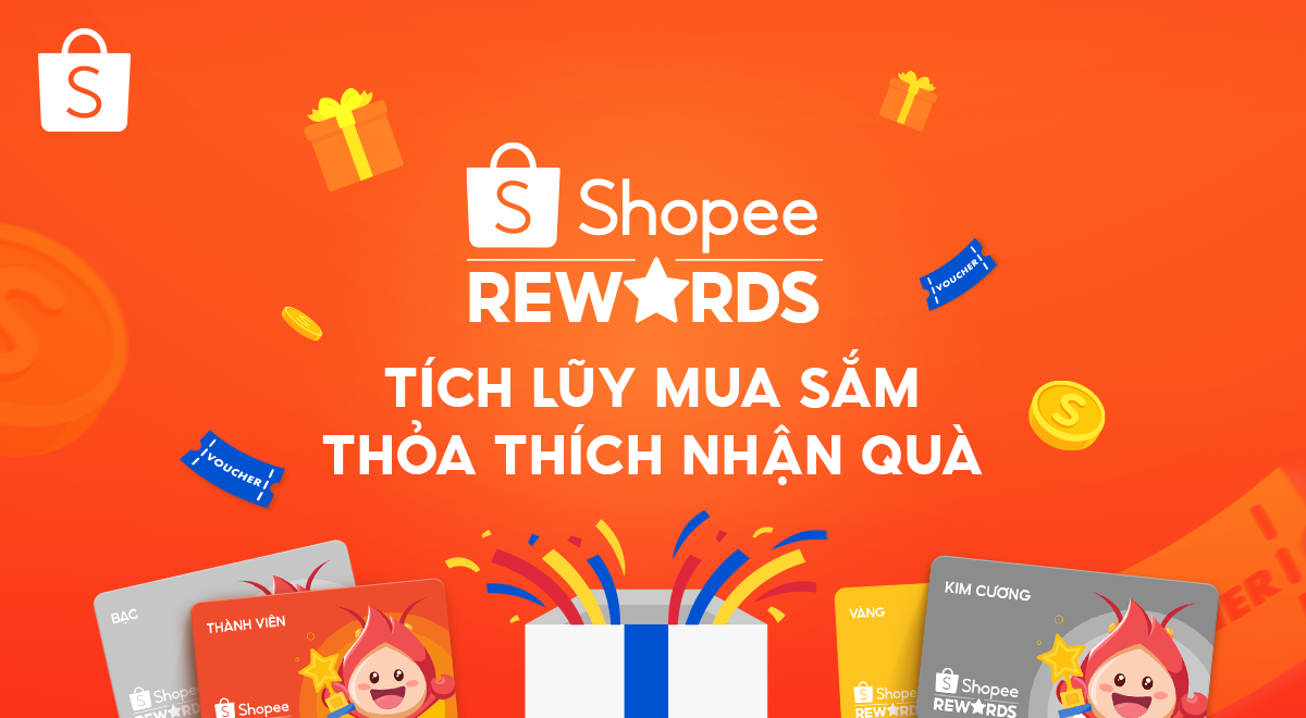 Thỏa thích nhận quà khi tích lũy mua sắm trên Shopee Rewards Ảnh 1