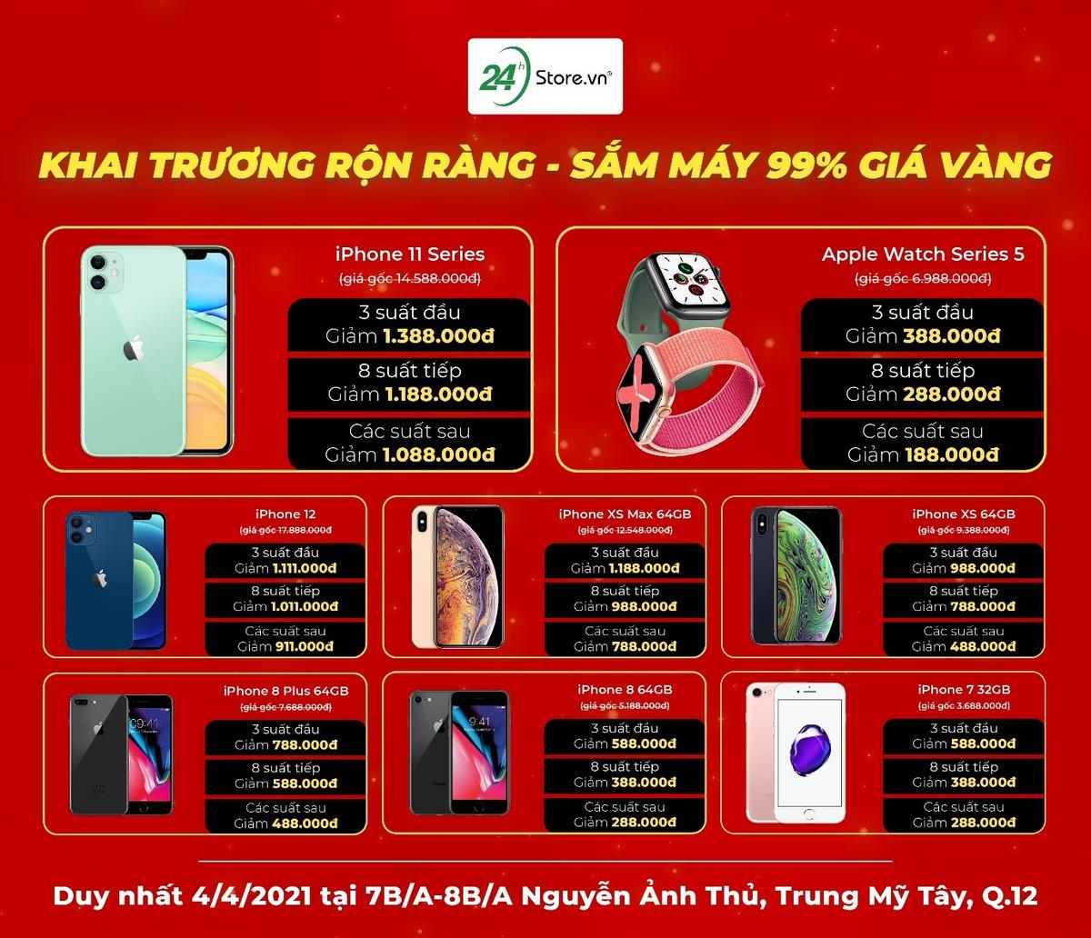 iPhone 12 Pro Max giảm 9.688.000đ - bán ngang giá iPhone 12 Pro trong ngày khai trương 24hStore Quận 12 Ảnh 6