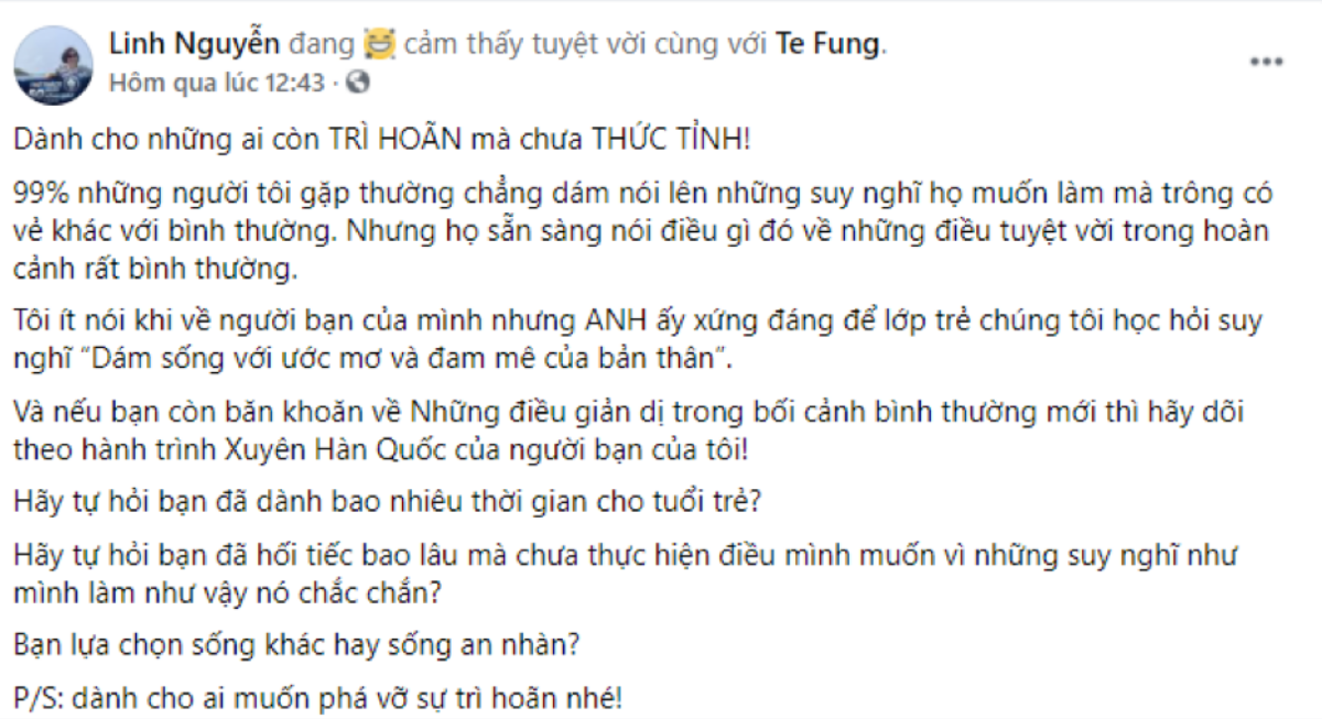 Cảm phục ý chí vượt qua nghịch cảnh trong hành trình đi bộ xuyên Hàn Quốc của chàng trai Việt Ảnh 7