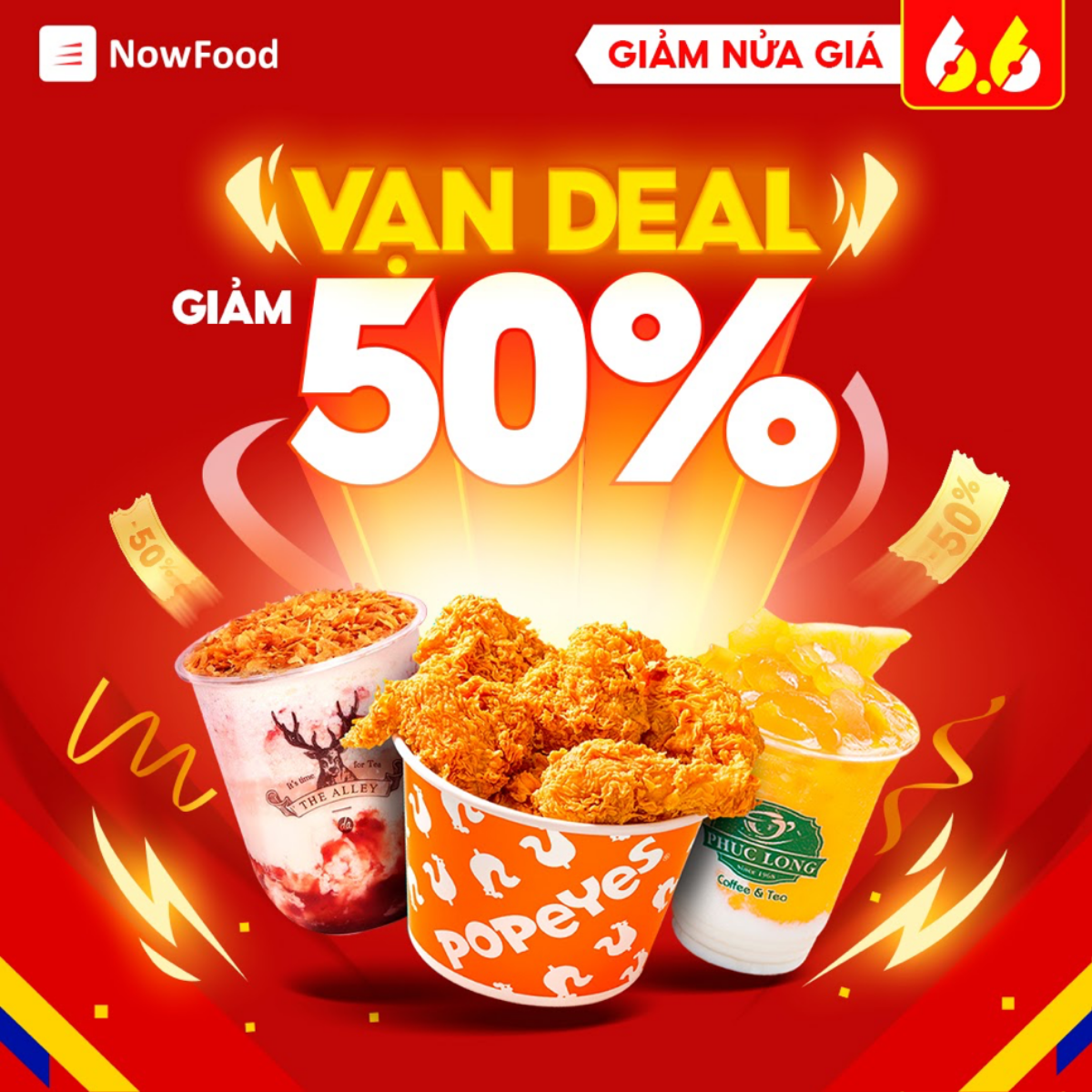 6 quà tặng độc quyền chỉ có trong sự kiện '6.6 Sale giữa năm, giảm nửa giá' trên NowFood Ảnh 6