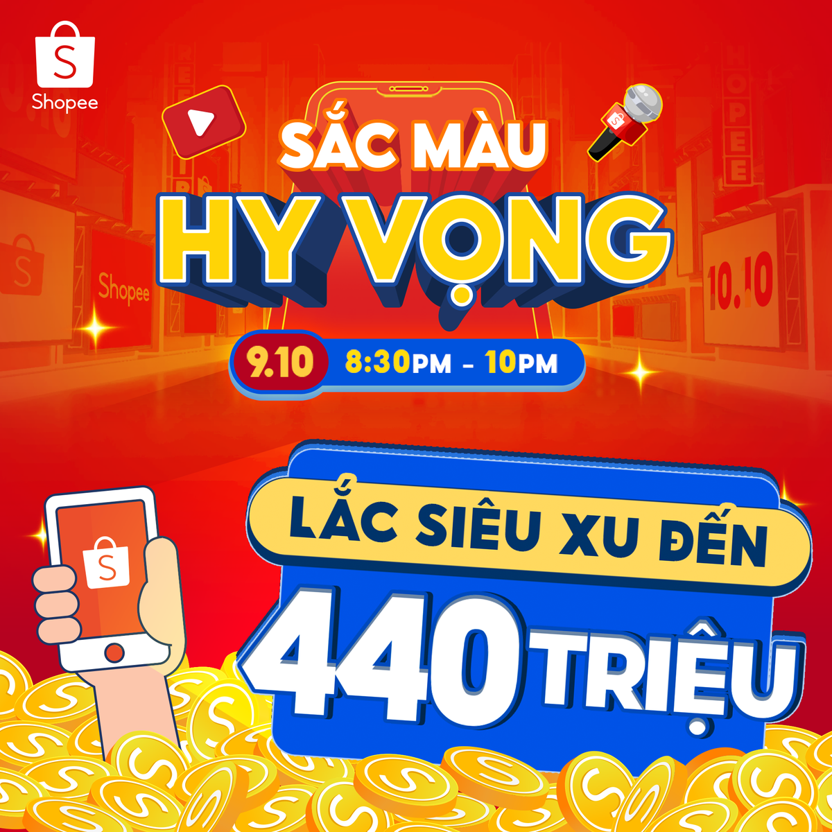 Đừng bỏ lỡ 8:30 tối nay cùng Sắc Màu Hy Vọng đón chờ 10.10 Siêu Sale Chính Hãng Ảnh 2