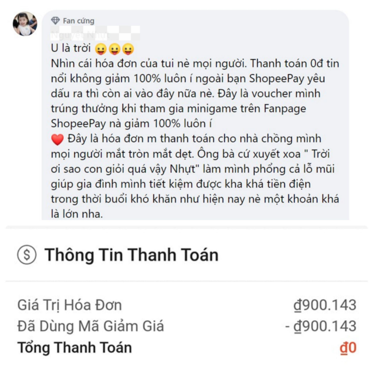 Vào mà xem dân tình khoe hàng nghìn chiếc hóa đơn điện nước thanh toán bằng ShopeePay Ảnh 5