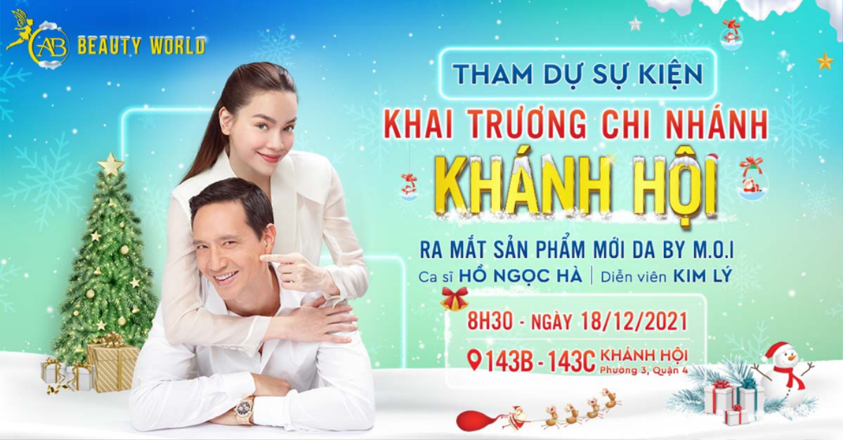 Hồ Ngọc Hà – Kim Lý tham dự sự kiện khai trương siêu thị mỹ phẩm AB Beauty World chi nhánh Khánh Hội Ảnh 3