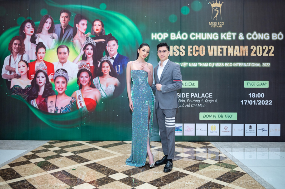 Cẩm Đan xuất hiện tình tứ bên 'trai lạ' tại Đêm họp báo chung kết Miss Eco Việt Nam 2022 Ảnh 4